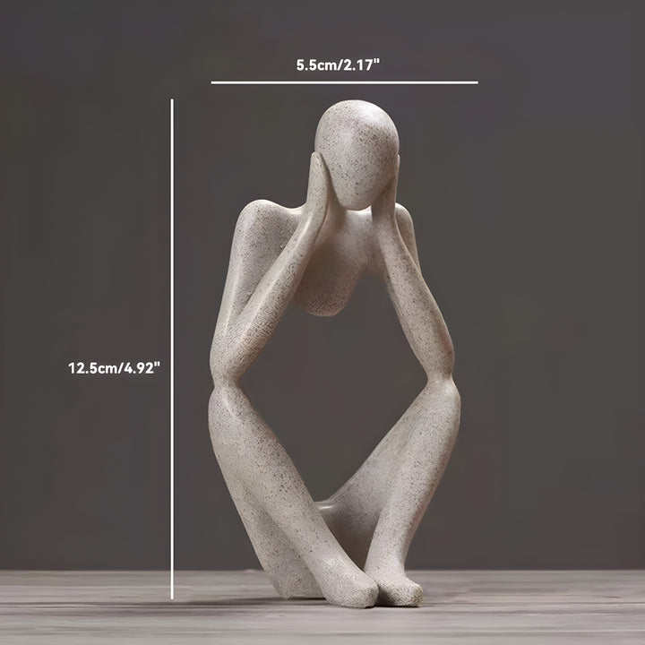 Abstrakt Tænker Skulptur Hjem Deko
