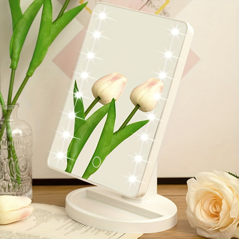Makeup Spejl med LED Lygter og Touch Kontrol