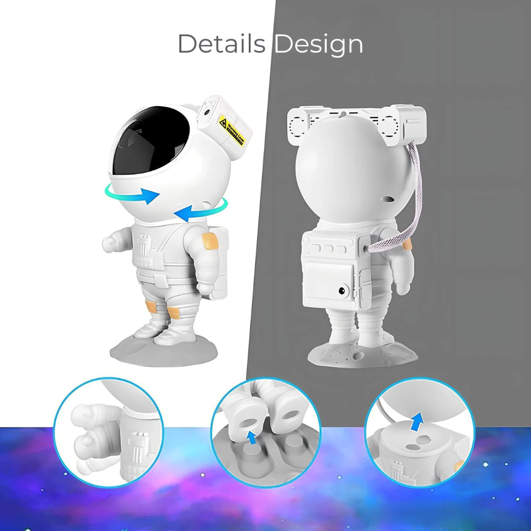Stjerneprojektor Astronaut Galakse Nattelys