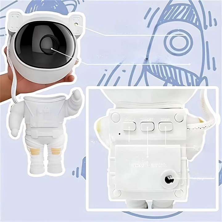 Stjerneprojektor Astronaut Galakse Nattelys