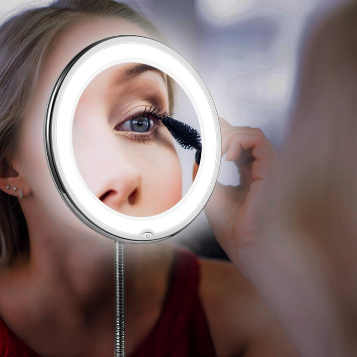 LED Makeup Spejl med Fleksibel Arm og Forstørrelse