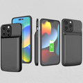 Power Bank Opladnings Armor Telefon Etui
