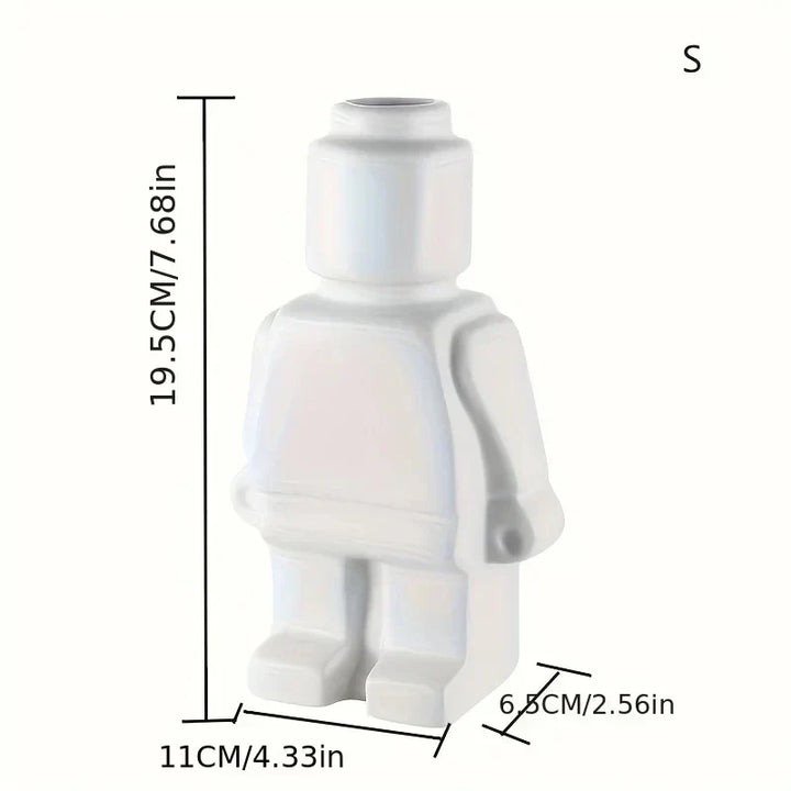 Lego-Vase lavet af keramik