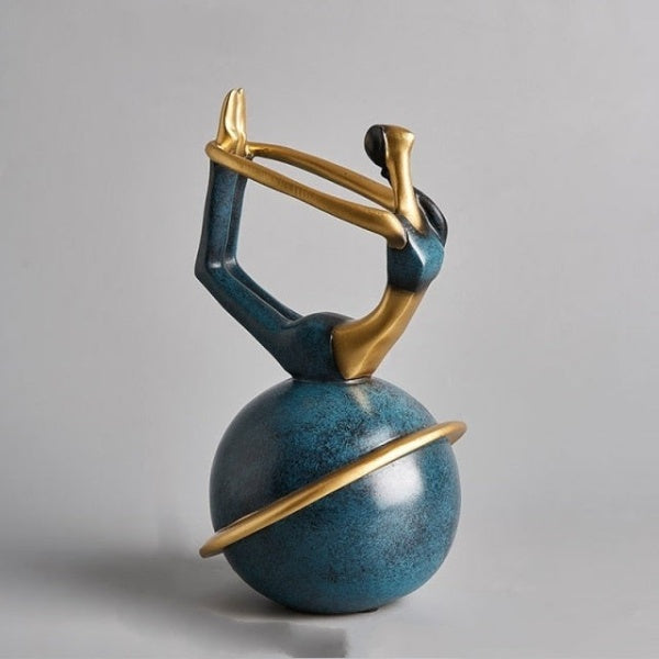 Yoga Dame Figurine Skulptur