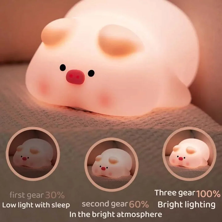 Plush Natlys til Børn | Blødt LED Lys med Timer og Dyre Design