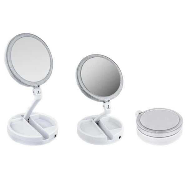 LED Foldbar Makeup Spejl
