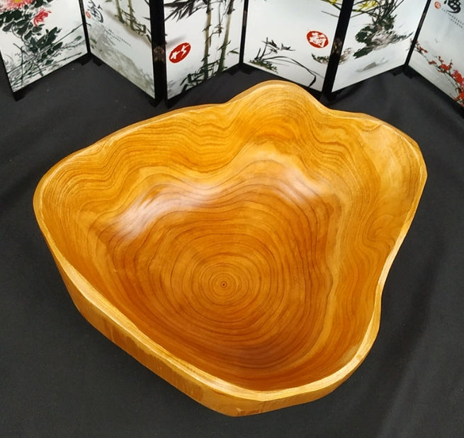 Teak Rodtræ Dekorativ Skål 30cm