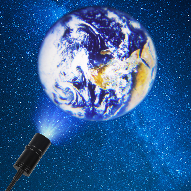 Renan - Stor unik projektørlampe (Jorden og Månen)