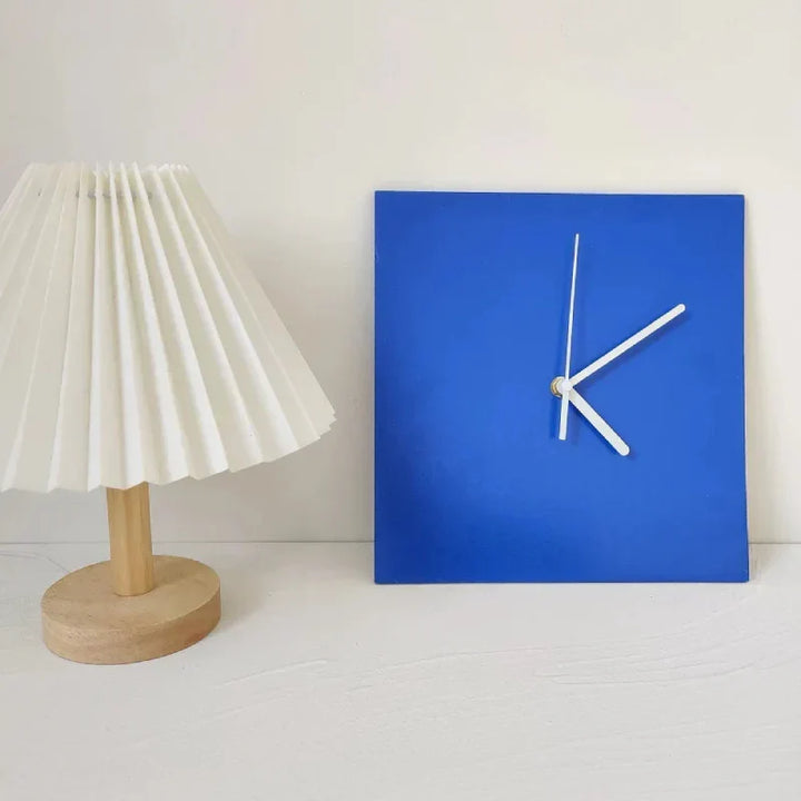 Lille Blå Geometrisk Vægur