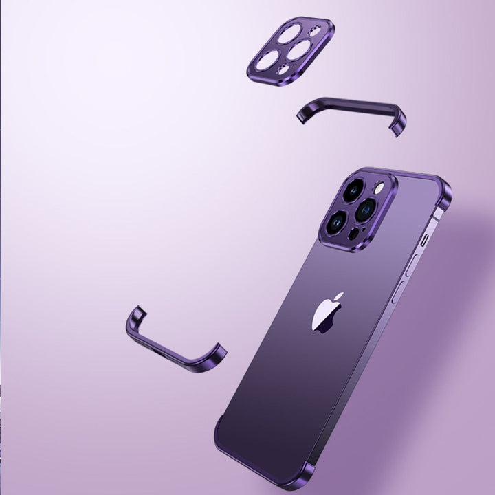 Ultra-tynd Metal Telefonetui | Slankt og Robust | Stødabsorberende Beskyttelse til iPhone og Android |