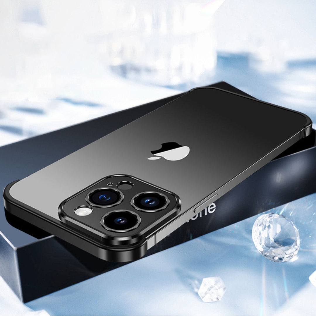 Ultra-tynd Metal Telefonetui | Slankt og Robust | Stødabsorberende Beskyttelse til iPhone og Android |