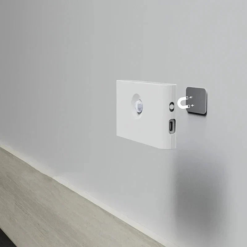 Trådløse LED Natlamper med Bevægelsessensor | USB Genopladelig | Blødt Varmt Lys