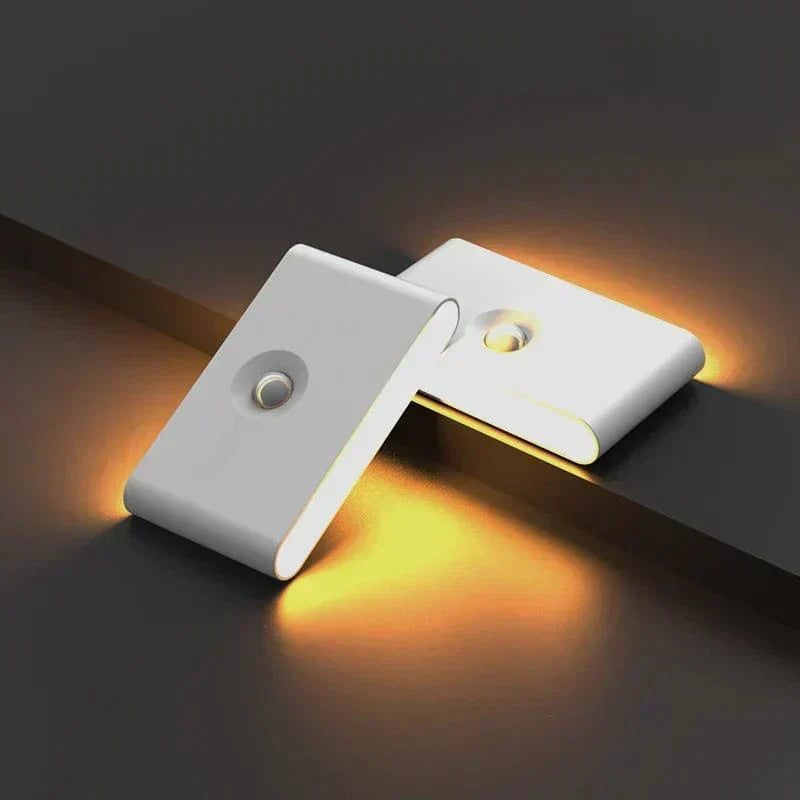 Trådløse LED Natlamper med Bevægelsessensor | USB Genopladelig | Blødt Varmt Lys
