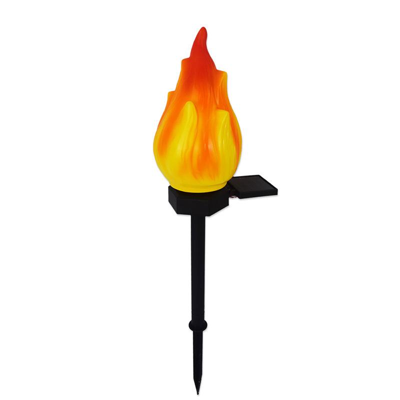 Solcelle udendørs lamper med flakkende flamme, sollys til udendørs brug, vandtætte LED flamme fakler, solcelle udendørs lamper til camping, have, landskab, terrasse, sti, udendørs dekoration