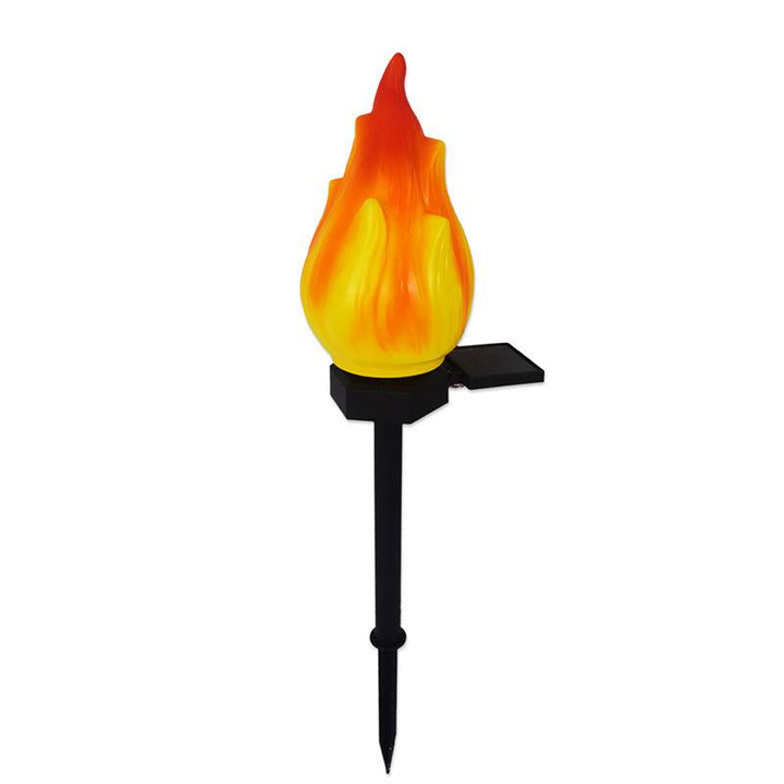 Solcelle udendørs lamper med flakkende flamme, sollys til udendørs brug, vandtætte LED flamme fakler, solcelle udendørs lamper til camping, have, landskab, terrasse, sti, udendørs dekoration