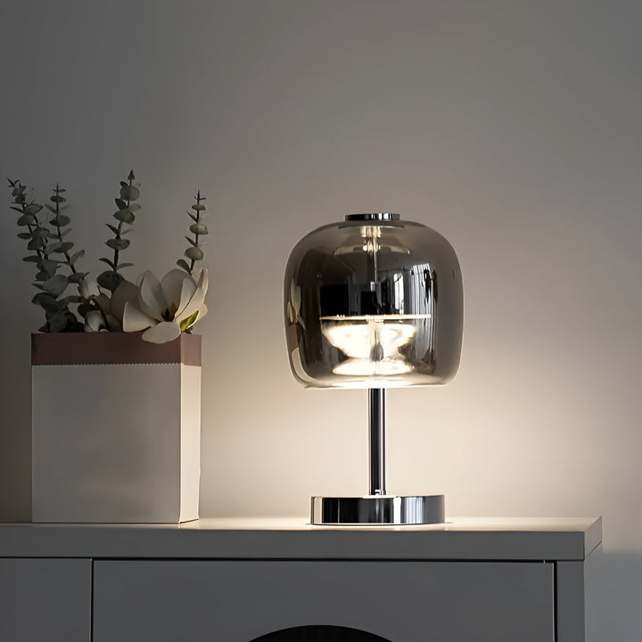 Moderne Glas Elektroplateret Ambient Light Lampe