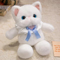 Kawaii Kat Plush Familie med Krave