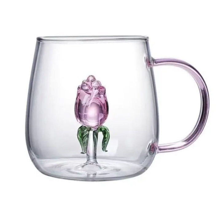 La Vie En Rose | Champagneglas - Håndlavet