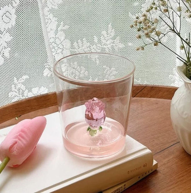 La Vie En Rose | Champagneglas - Håndlavet