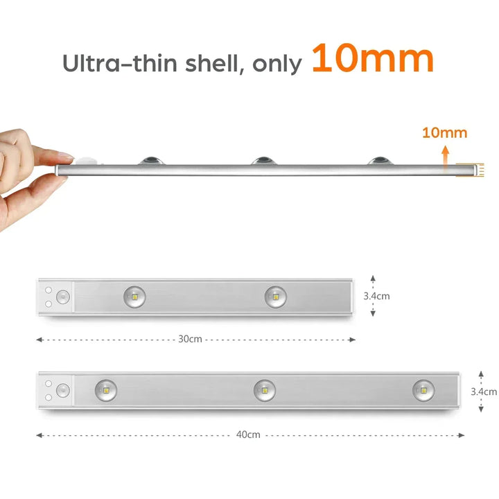 LED Under Skab Spotlys Genopladeligt Magnet Natlys |