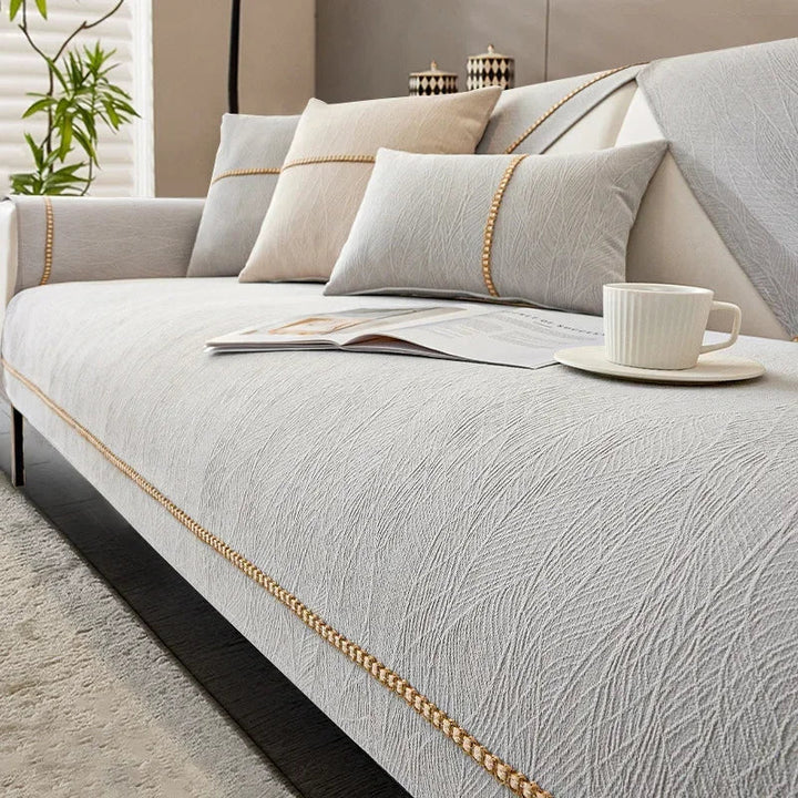 LinenLux Sofa Betræk – Elegant Linnedlook Beskyttelse til Rene og Stilfulde Stuer