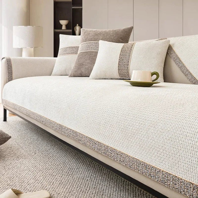 LinenLux Sofa Betræk – Elegant Linnedlook Beskyttelse til Rene og Stilfulde Stuer