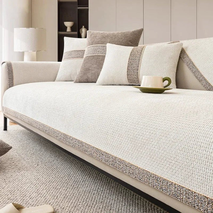 LinenLux Sofa Betræk – Elegant Linnedlook Beskyttelse til Rene og Stilfulde Stuer