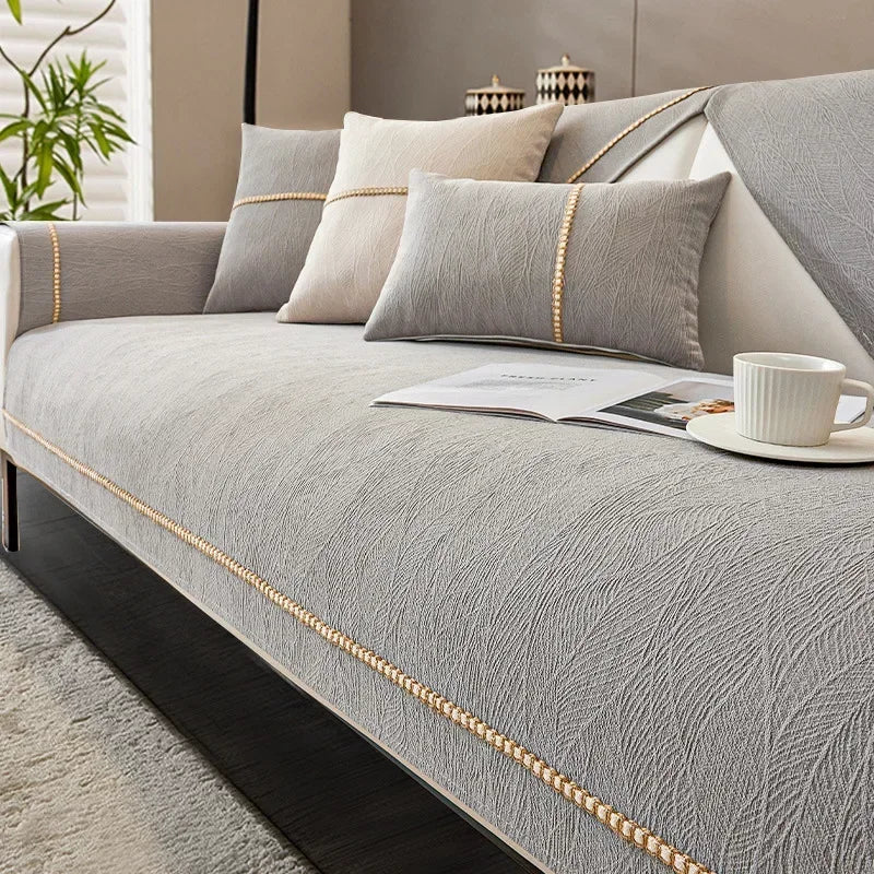 LinenLux Sofa Betræk – Elegant Linnedlook Beskyttelse til Rene og Stilfulde Stuer