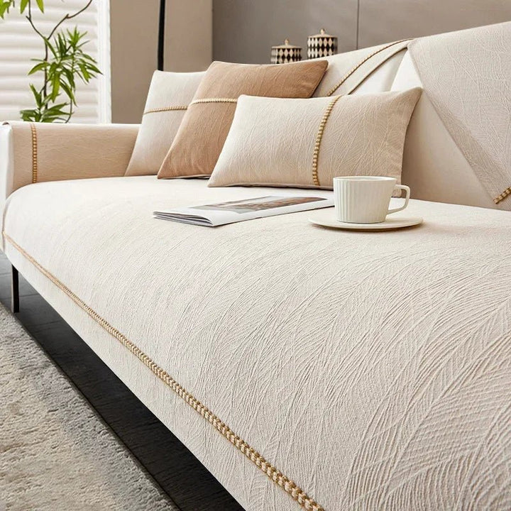 LinenLux Sofa Betræk – Elegant Linnedlook Beskyttelse til Rene og Stilfulde Stuer