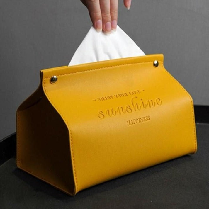 Logan Faux Læder Tissue Box