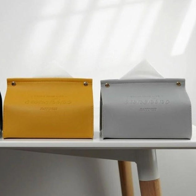 Logan Faux Læder Tissue Box