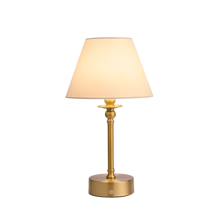 Lucille Ornate LED Genopladelig Trådløs Lampe - Messing