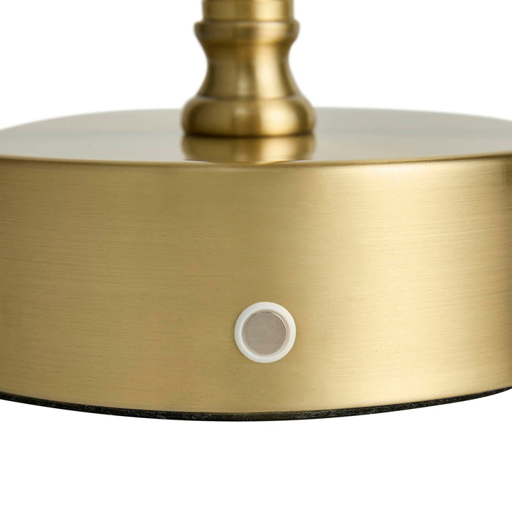 Lucille Ornate LED Genopladelig Trådløs Lampe - Messing