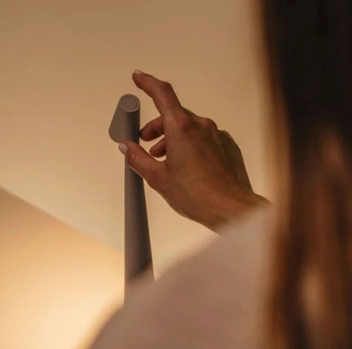 Nordisk Minimalistisk Design Stemningslampe | Trådløs | LED | Læselampe | Bordlampe