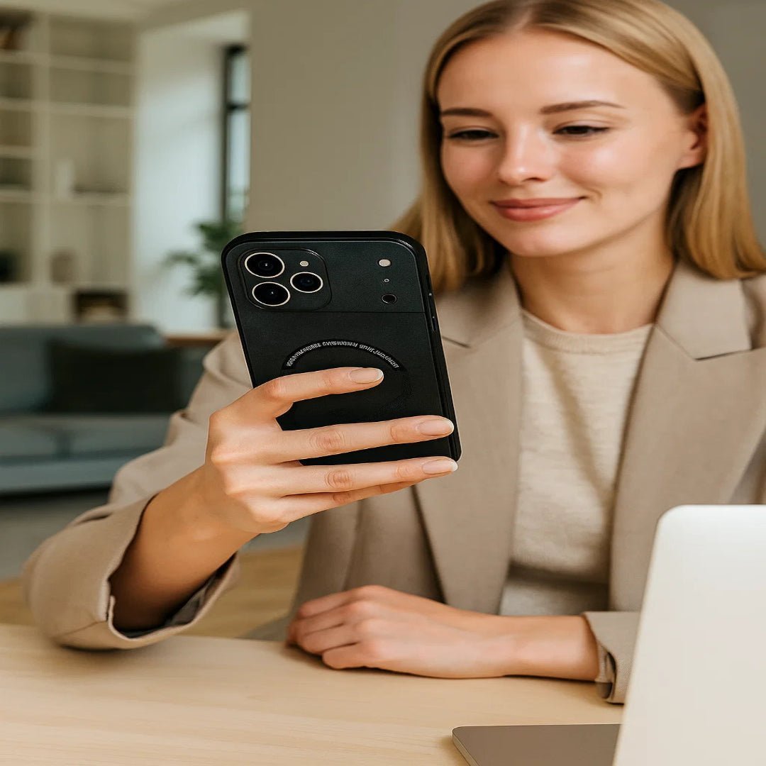 LUXEGUARD – Premium Læder Telefon Etui med MagSafe til iPhone