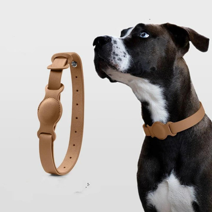 LuxeLeather • AirTag Hundehalsbånd