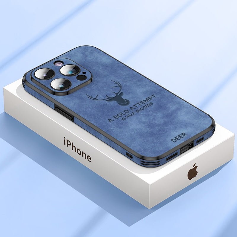 LUXIGUARD LÆDER – Luksuriøs iPhone Cover med Stødbeskyttelse