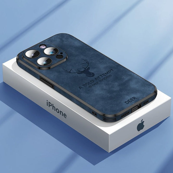 LUXIGUARD LÆDER – Luksuriøs iPhone Cover med Stødbeskyttelse