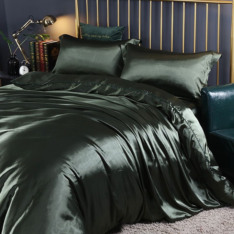 Luksus Silke/Satin Sengetøj Sæt (4-Stykke) - SilkSleep