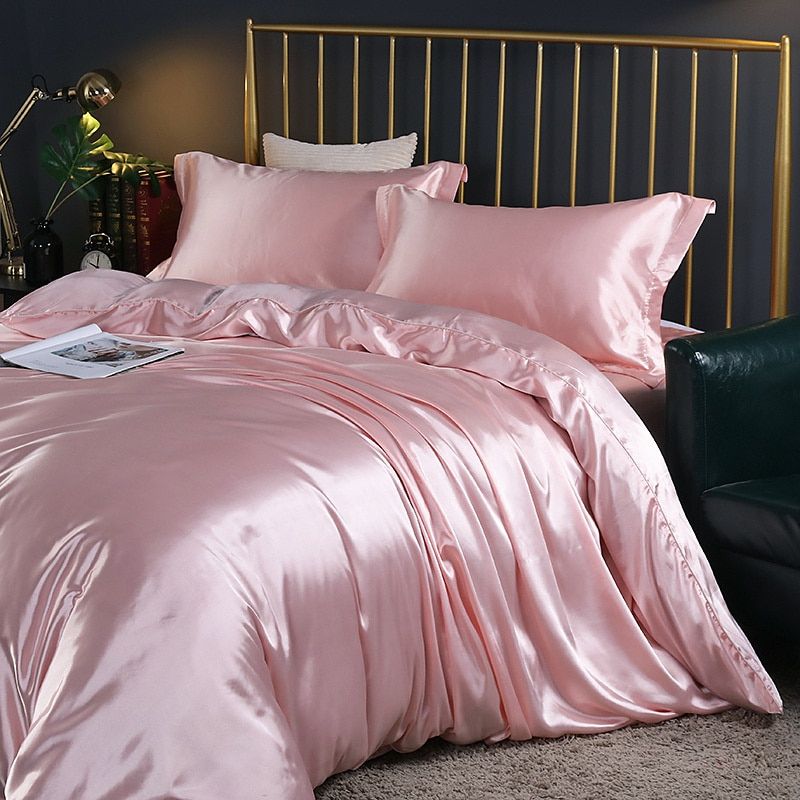 Luksus Silke/Satin Sengetøj Sæt (4-Stykke) - SilkSleep