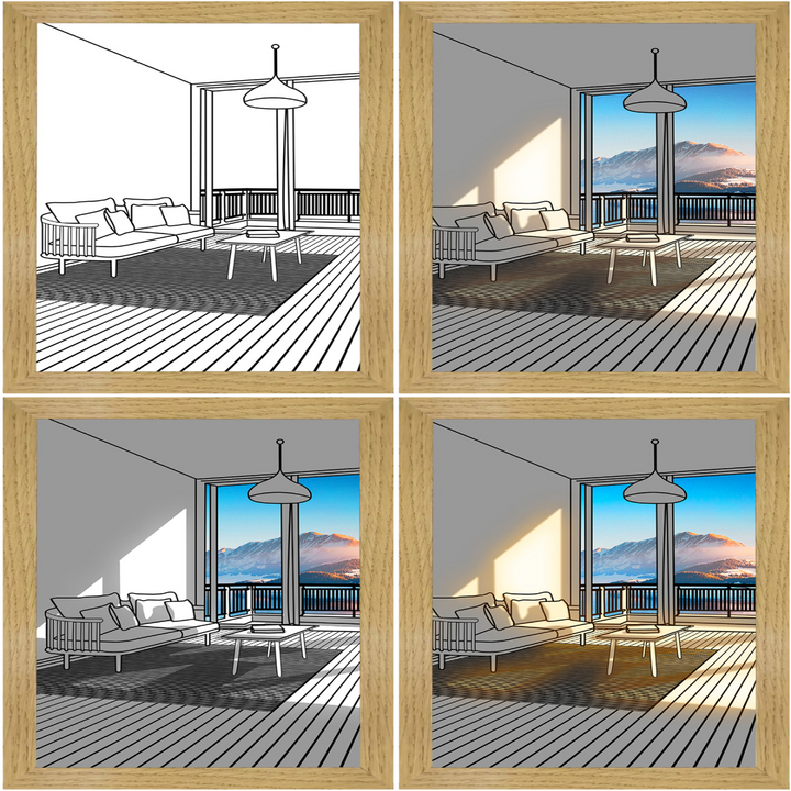 Kreativ DIY Sollys Maleri Nattelys