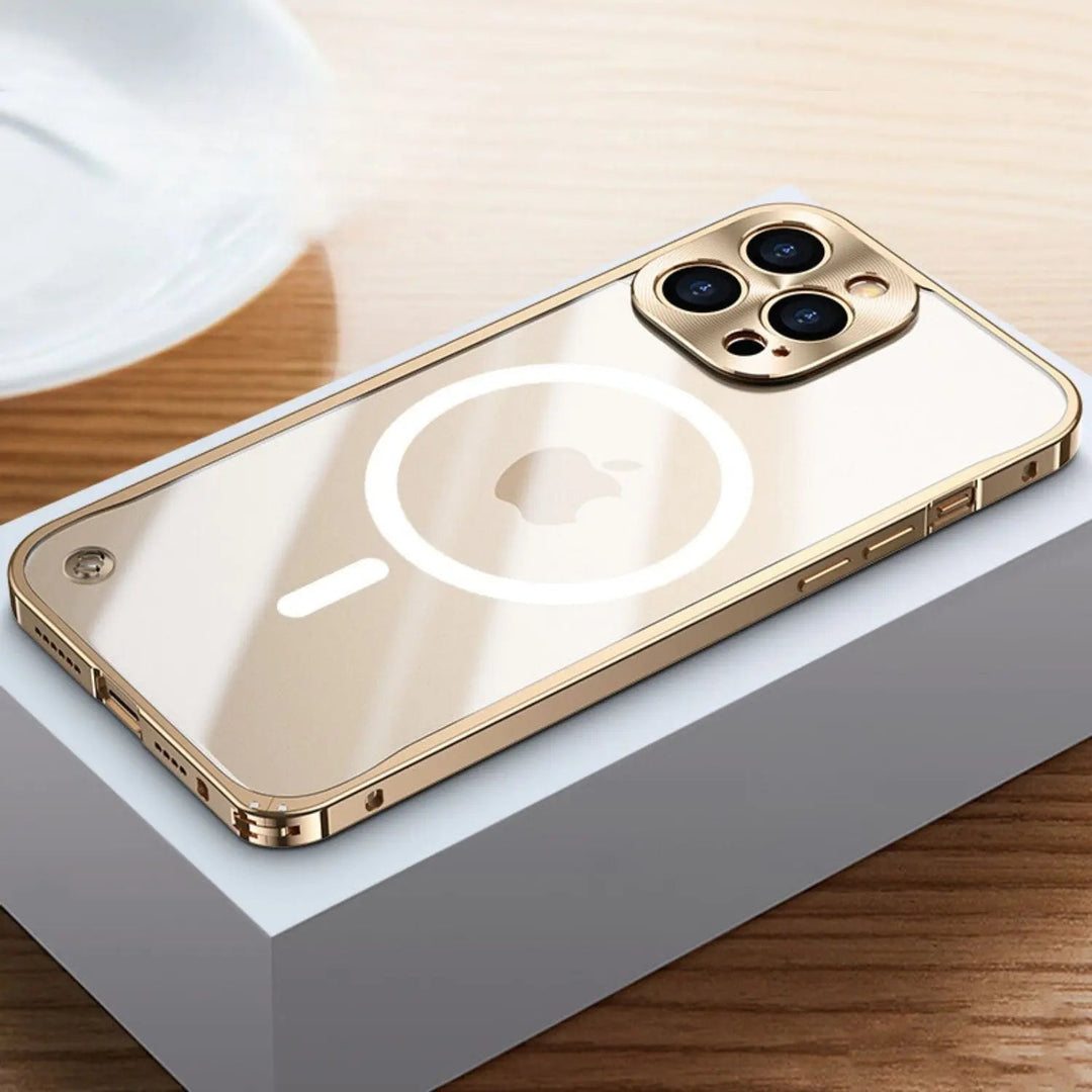 Metal Luxury MagSafe Cover til iPhone Pro Max - Slankt og Stilfuldt Design med Maksimal Beskyttelse