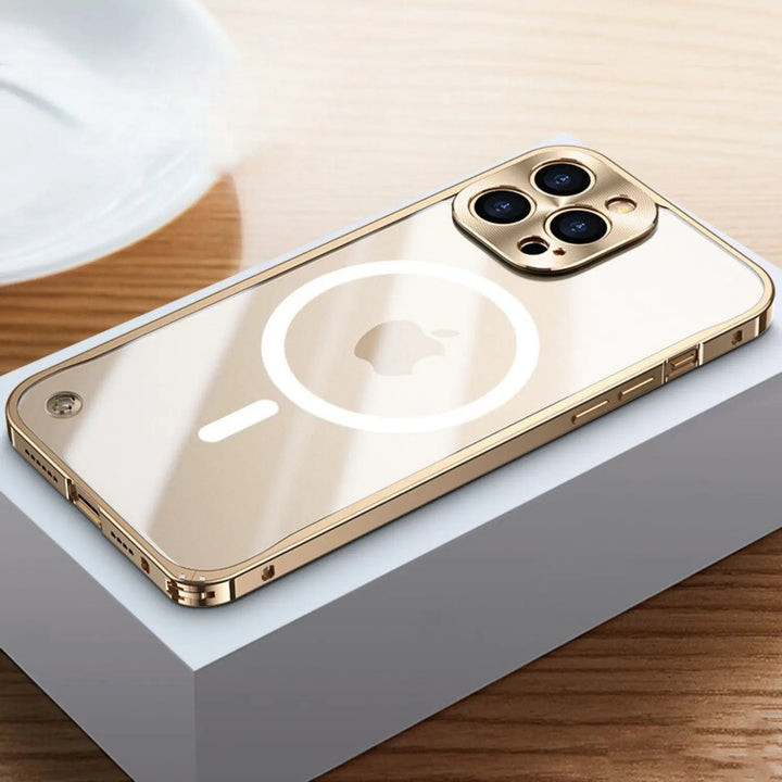 Metal Luxury MagSafe Cover til iPhone Pro Max - Slankt og Stilfuldt Design med Maksimal Beskyttelse