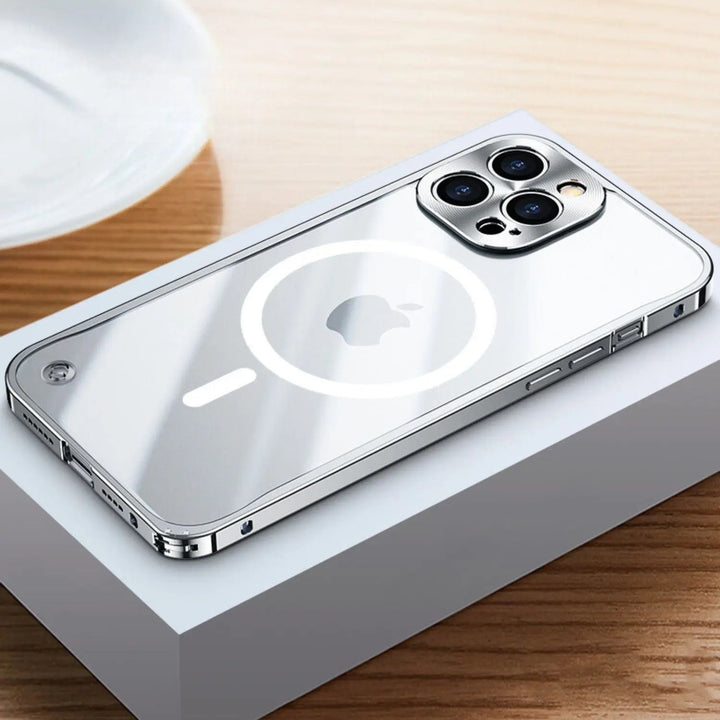 Metal Luxury MagSafe Cover til iPhone Pro Max - Slankt og Stilfuldt Design med Maksimal Beskyttelse