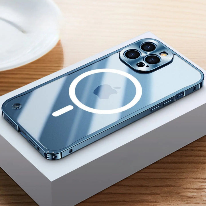 Metal Luxury MagSafe Cover til iPhone Pro Max - Slankt og Stilfuldt Design med Maksimal Beskyttelse