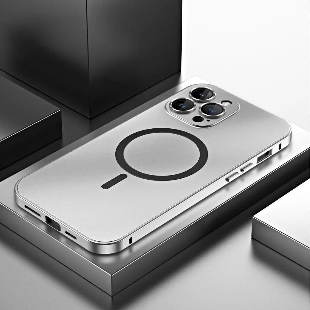 Telefonetui Magnetisk Metal MagSafe Kompatibel Cover