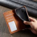 MAGSHIELD – Magnetisk Læder iPhone Etui til Stilfuld Beskyttelse