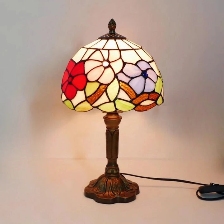 Bordlampe LED Barok Retro E27 - Vintage Tiffany Glas