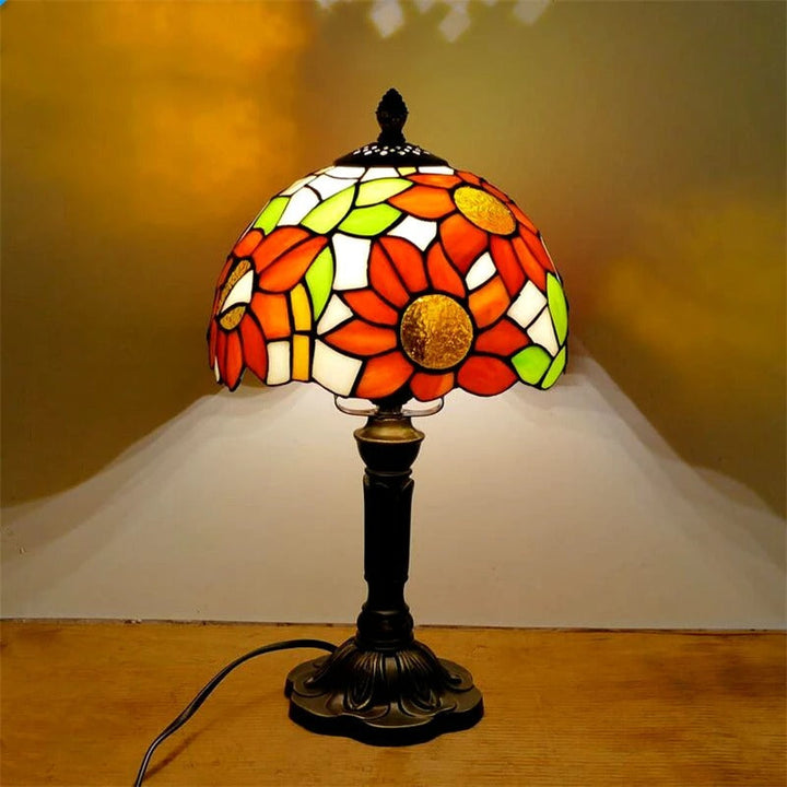 Bordlampe LED Barok Retro E27 - Vintage Tiffany Glas