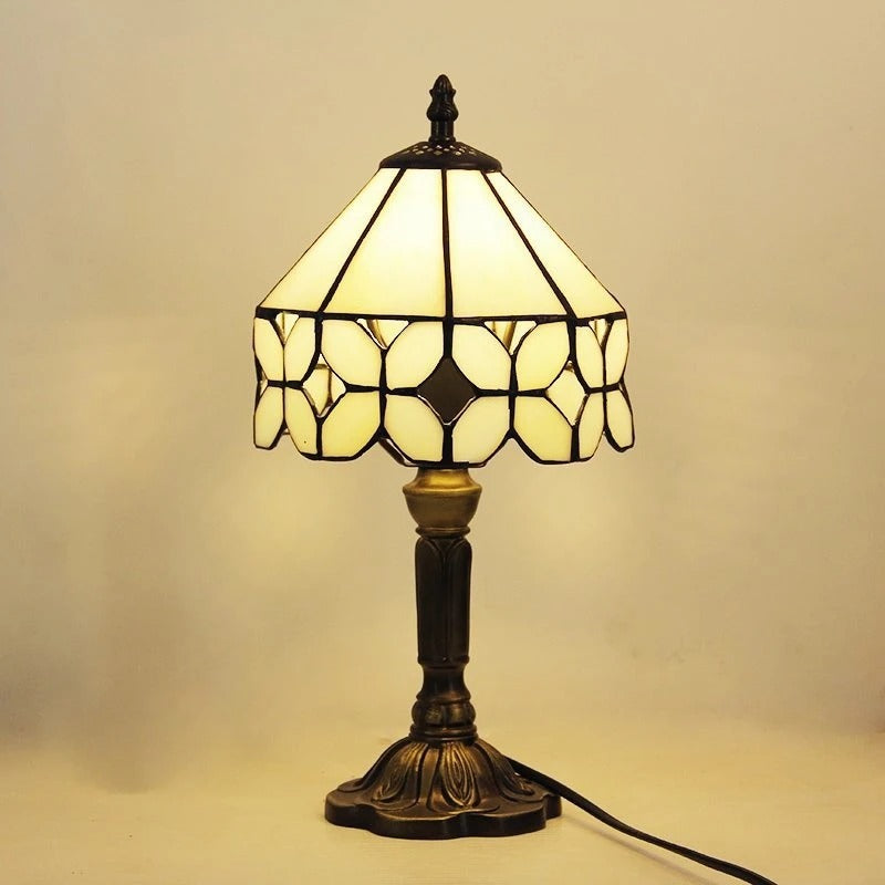 Bordlampe LED Barok Retro E27 - Vintage Tiffany Glas